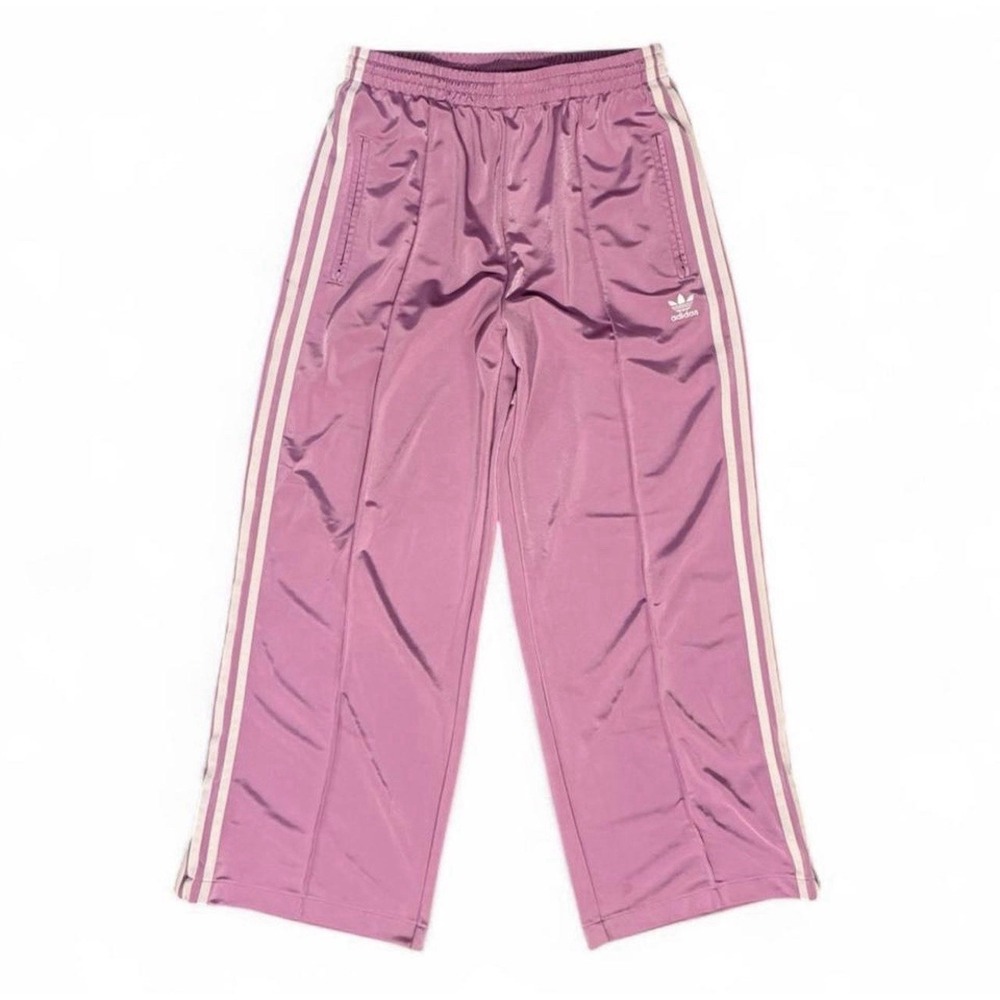 adidas Originals Firebird Loose Track Pants Women's size M Purple Pink Wide Leg